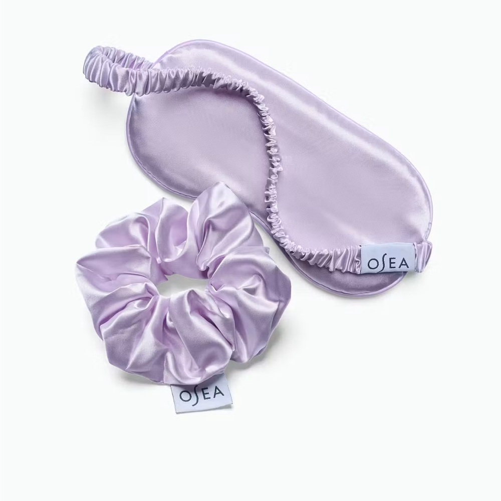Osea Sweet Dreams Duo Eye Mask Scrunchie Lavender Purple